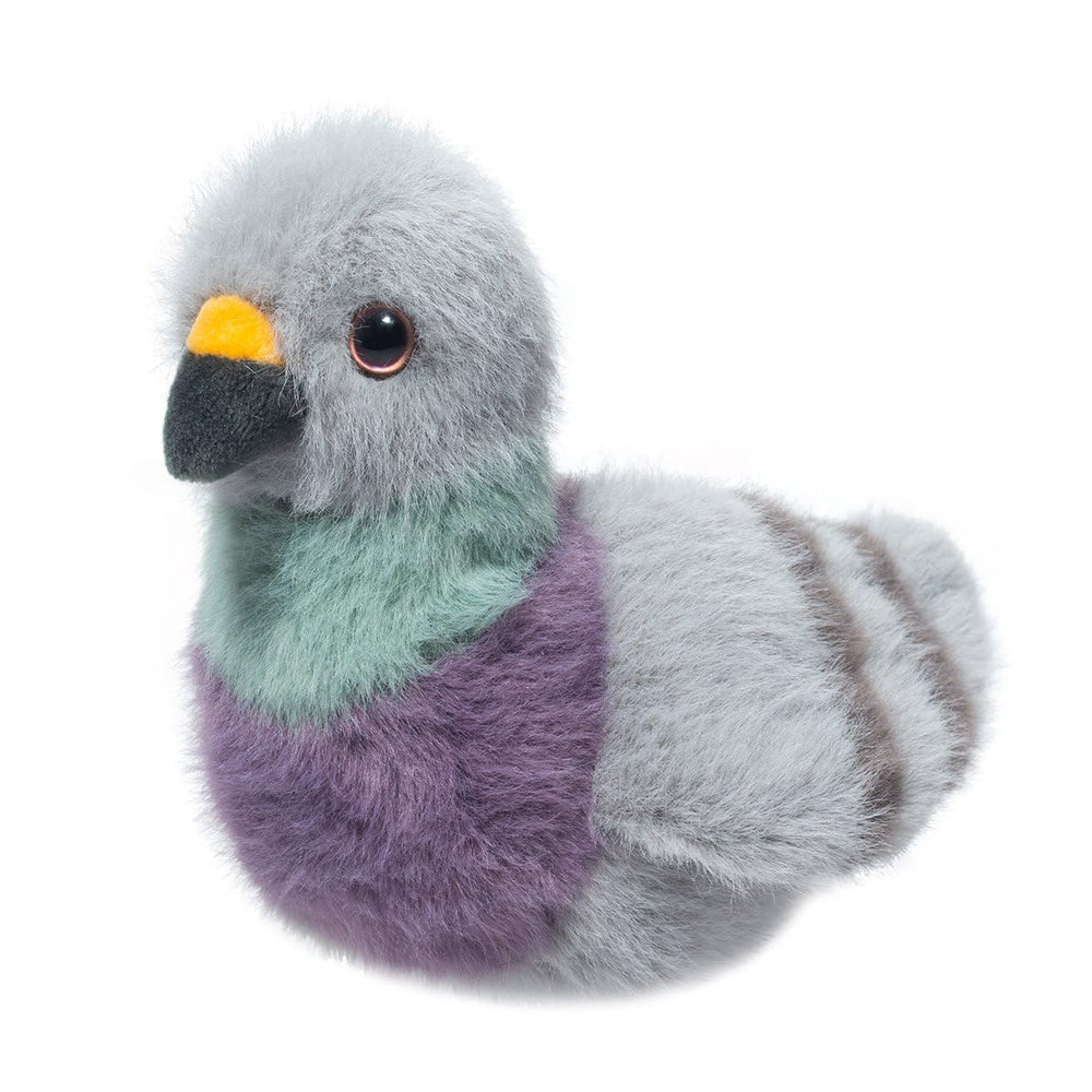 Douglas Parker Pigeon Plush weighted bottom detail supports stable shelf display.