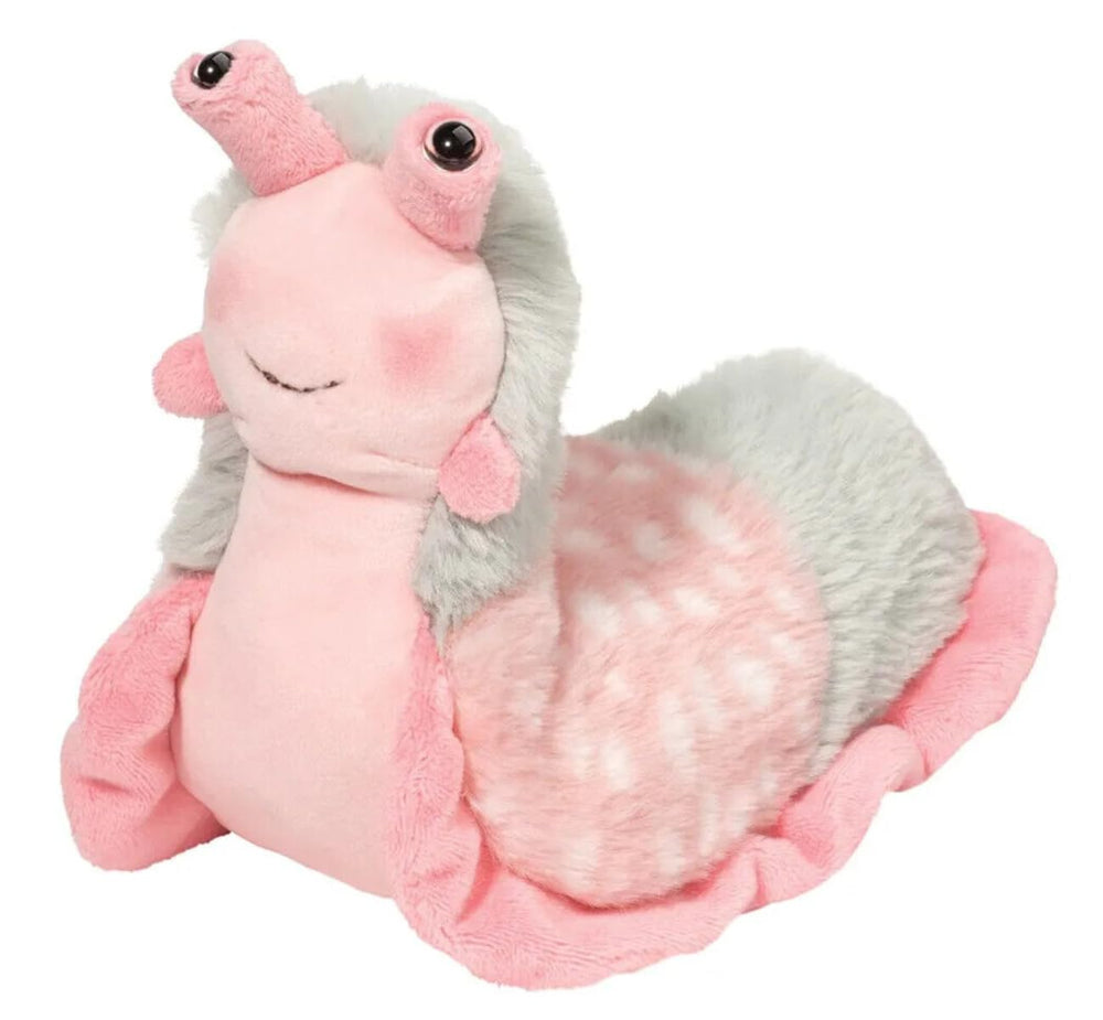 Douglas Sloane pink slug plush offers cozy companionship and imaginative play.
