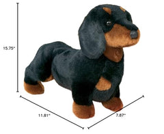 Douglas Spats dachshund plush full body, 12-inch cuddle buddy for kids