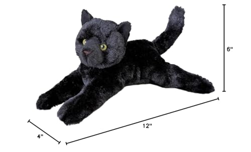Douglas Tug Black Cat coat-texture close-up emphasizes coal-black fur and lifelike charm.