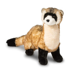 Douglas Vince Black Footed Ferret plush face detail with realistic markings