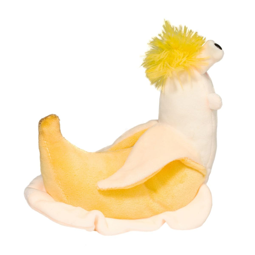 Douglas Vinnie Banana Slug Macaroon side waves suggest motion during pretend adventures