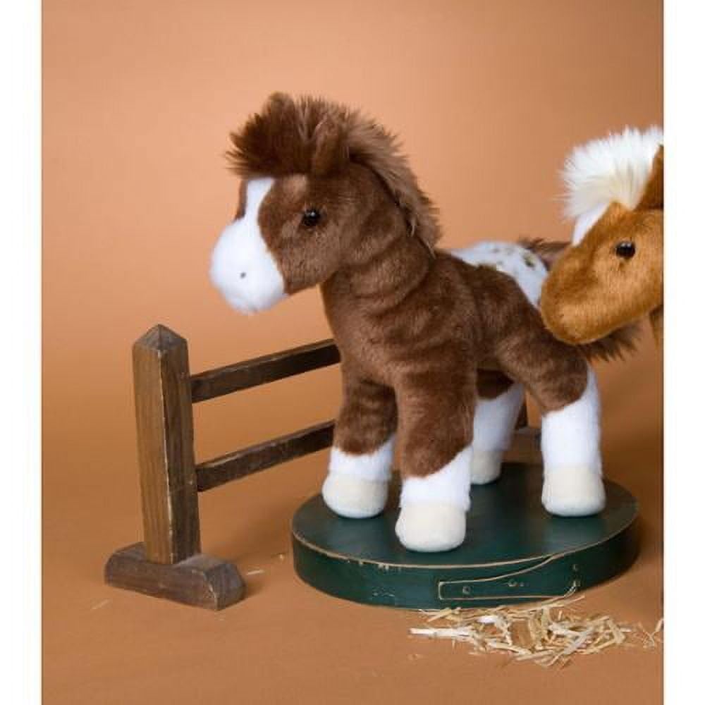 Douglas Warrior Appaloosa Horse mane and tail detail with durable stitching for lasting play.