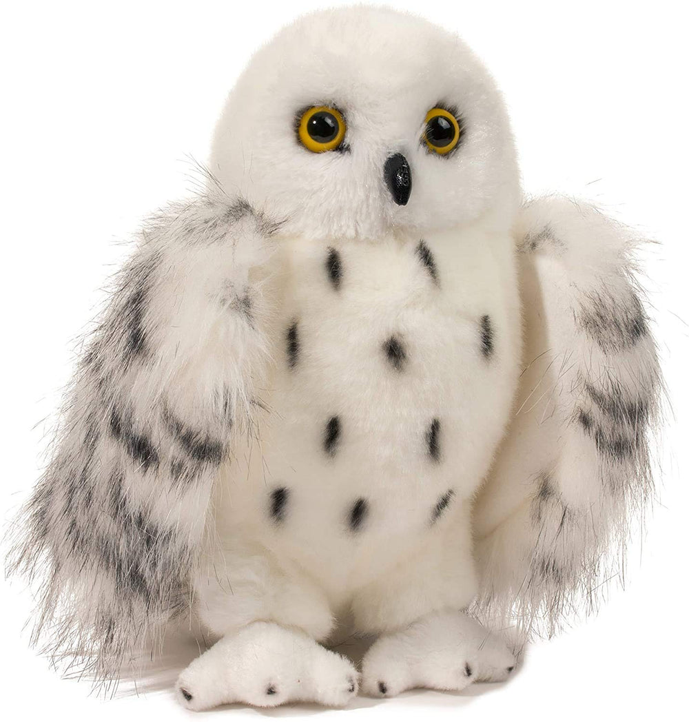 Douglas Wizard Snowy Owl plush with soft fabric for cozy hugs and imaginative play.
