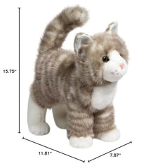 Douglas Zipper gray tabby cat care friendly and surface washable for easy cleaning
