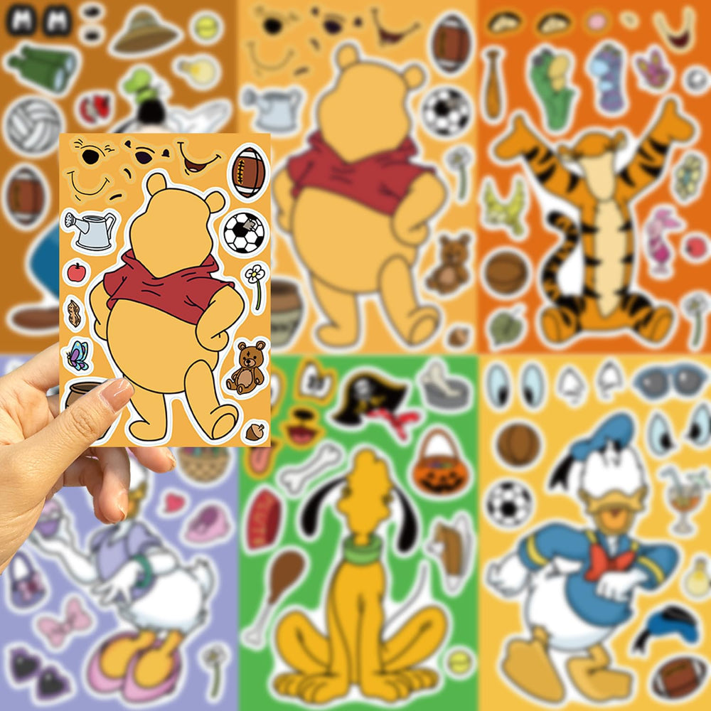 Dovipta make-a-face sticker set for creative face designs
