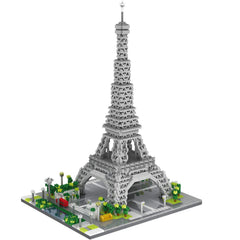 dOvOb Eiffel Tower micro blocks assembly offers a high-detail 3D model for display