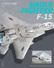 dOvOb F-15 Eagle jet detailed instructions guide precise color placement.