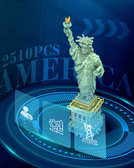 dOvOb Statue of Liberty assembly in progress suitable for family activity.