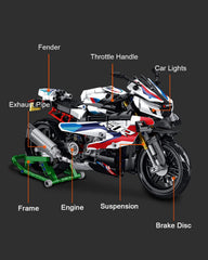 dOvOb 1000 RR detail close-up reveals intricate parts and texture