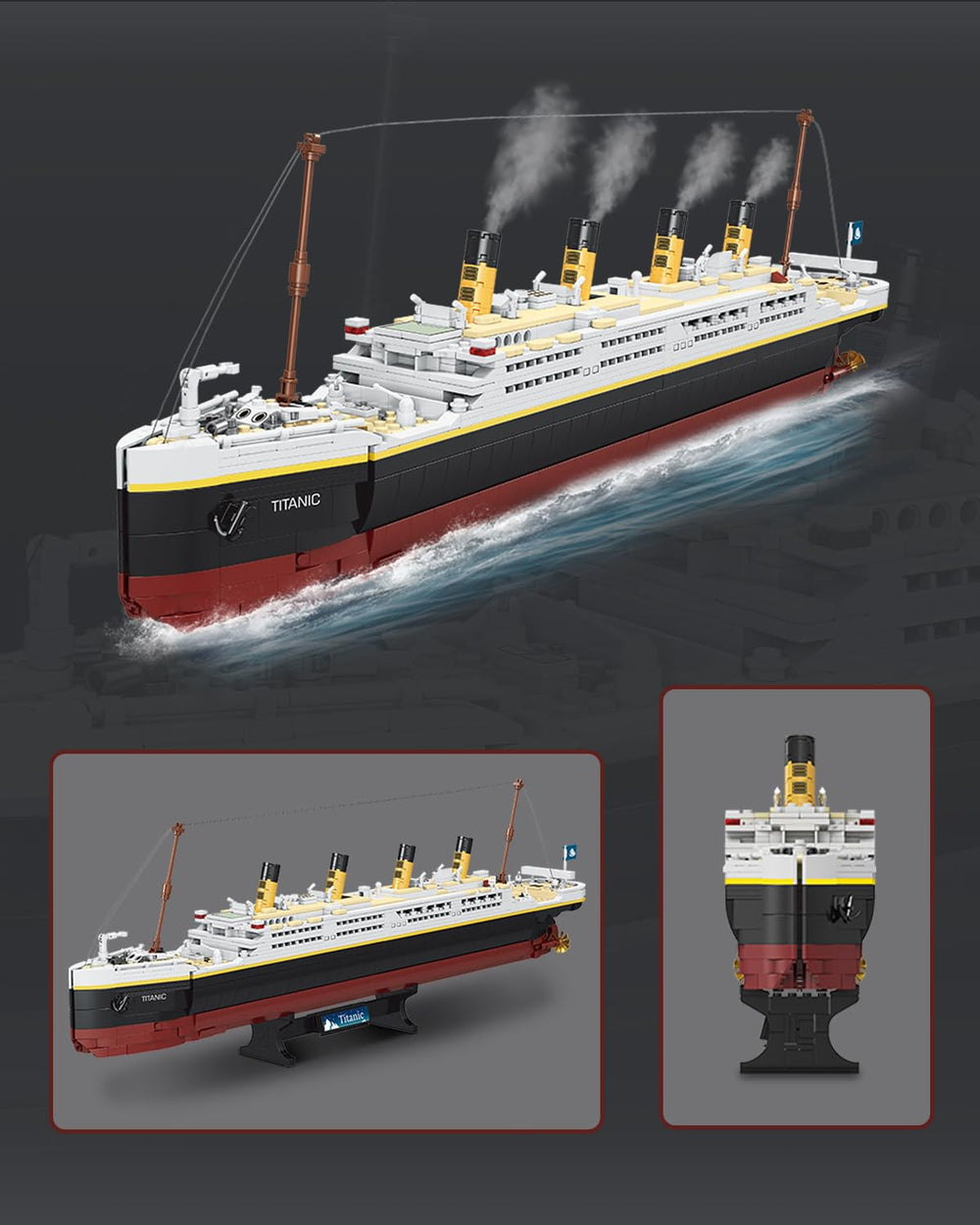 dOvOb Titanic blocks showcase varied colors for authentic texture