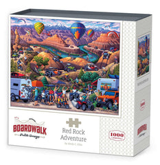 Dowdle Boardwalk Red Rock Adventure cover art with warm canyon tones for inspiration