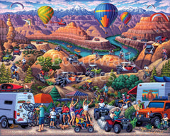 Dowdle Boardwalk Red Rock Adventure puzzle pieces fit tightly for a satisfying assembly