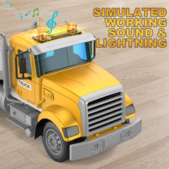 DOWELLIN police truck friction pull action promotes easy movement.
