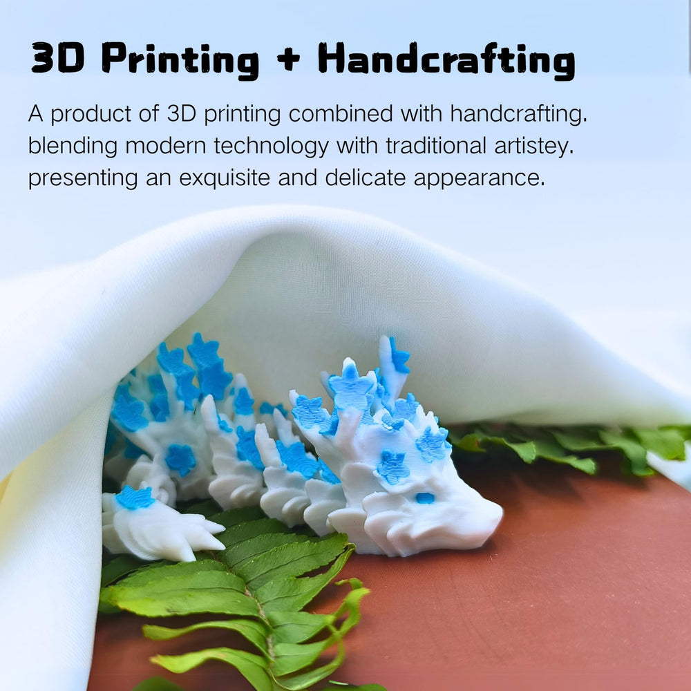 Dpcirk close-up of cherry blossom dragon head showing 3D print details