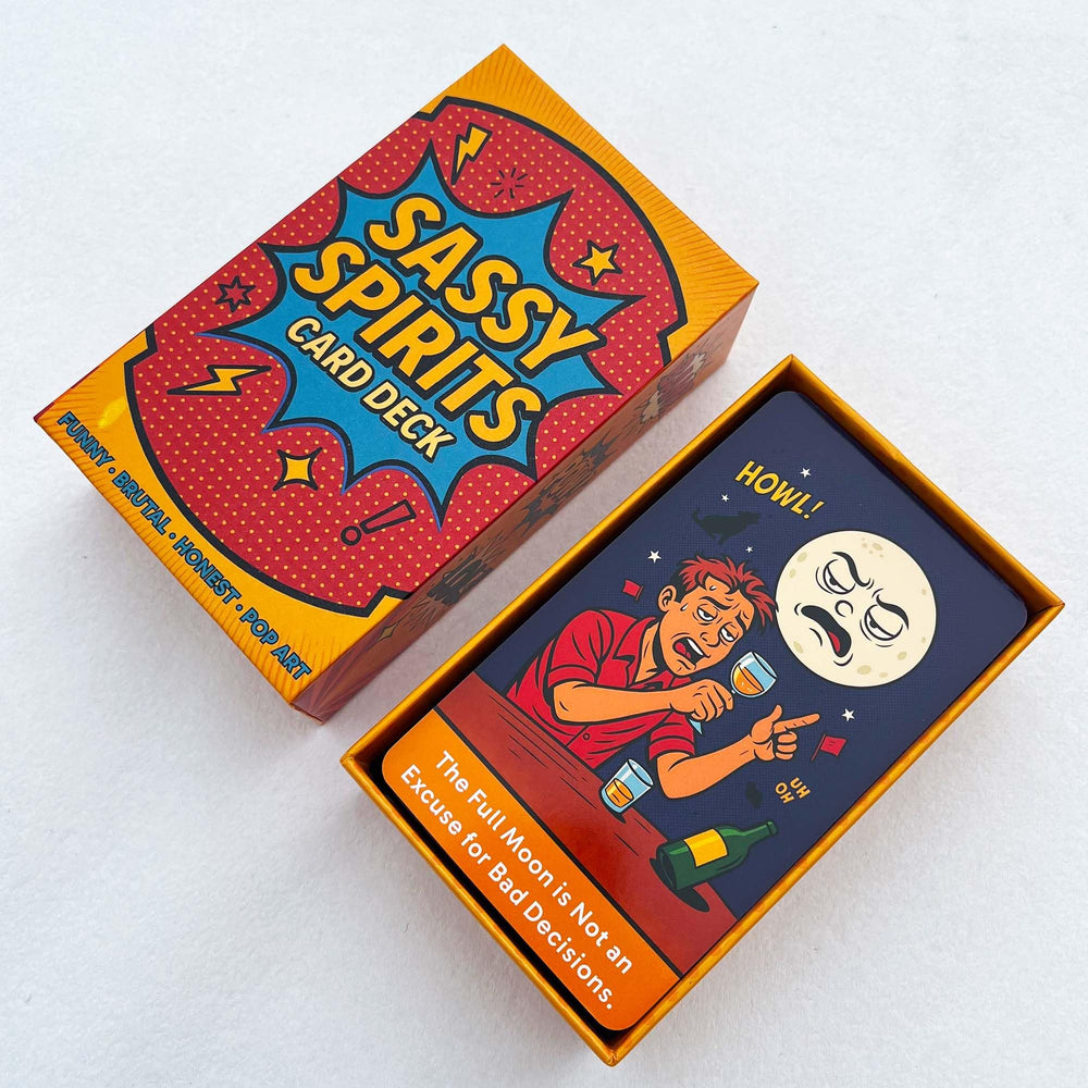 DPEHAKMK Sassy Spirits cards show keywords for easy intuition and quick insights.