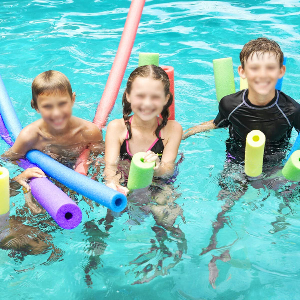 DQFAQYY Pool Noodle side view demonstrates compact length for easy handling