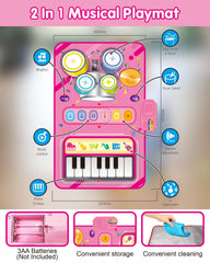 DQMOON musical mat offers six sounds to expand imaginative play sessions.