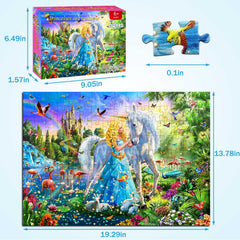 DQRRZ Unique Pieces Puzzle: each piece fits uniquely for satisfying assembly.