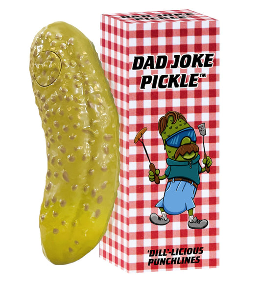 DR DINGUS Dad Joke Pickle Button front view sparks instant family laughter