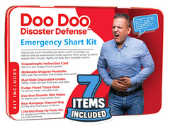 DR DINGUS Emergency Shart Kit metal case keeps essentials secure during travel