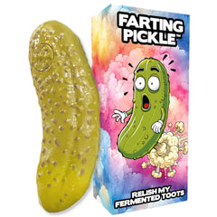 DR DINGUS farting pickle toy dill lightfulness entertains coworkers with quick laughs.