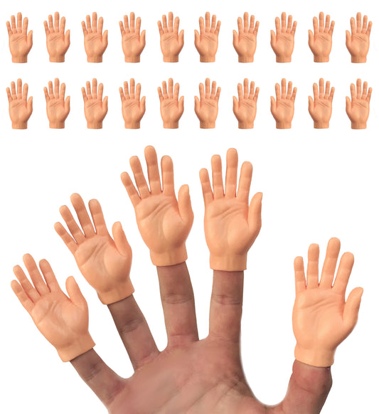 DR DINGUS finger hands pack closeup for ultra-realistic puppet play