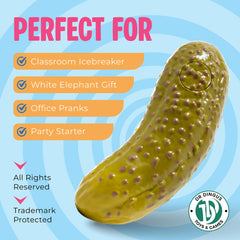DR DINGUS office-friendly pickle toy lightens classroom or cubicle moments.