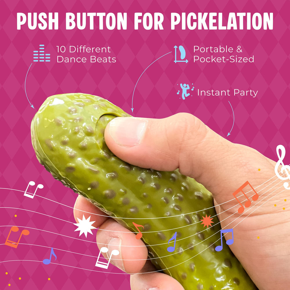 DR DINGUS Party Pickle showcasing 30-second dance beats for quick energy bursts