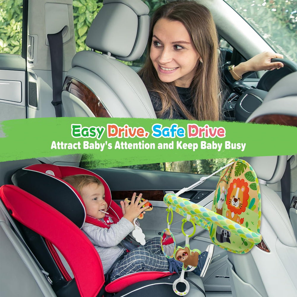 Dr.Rapeti Baby Car Seat Toy buckle setup on car seat