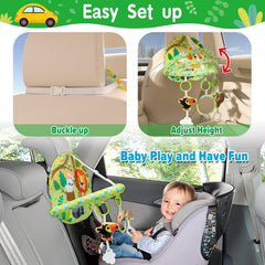 Dr.Rapeti Baby Car Seat Toy soft mirror for visual exploration