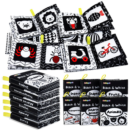Dr.Rapeti soft cloth book set with fruits for sensory bath time exploration