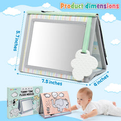 Dr.Rapeti tummy time book teether integrated in BPA-free silicone for soothing gums