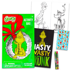Dr. Seuss Grinch coloring utensils for quick, mess-free coloring
