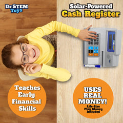 Dr. STEM Toys bank card and educational booklet for guided counting activities