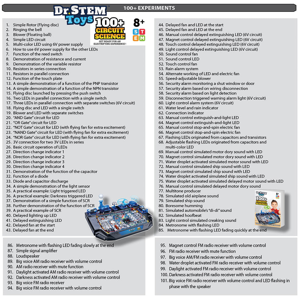 Dr. STEM Toys Circuit Science Kit – bell ring activity highlights tactile feedback for kids.