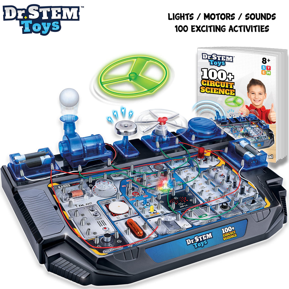 Dr. STEM Toys Circuit Science Kit – kids building circuits to foster problem solving.