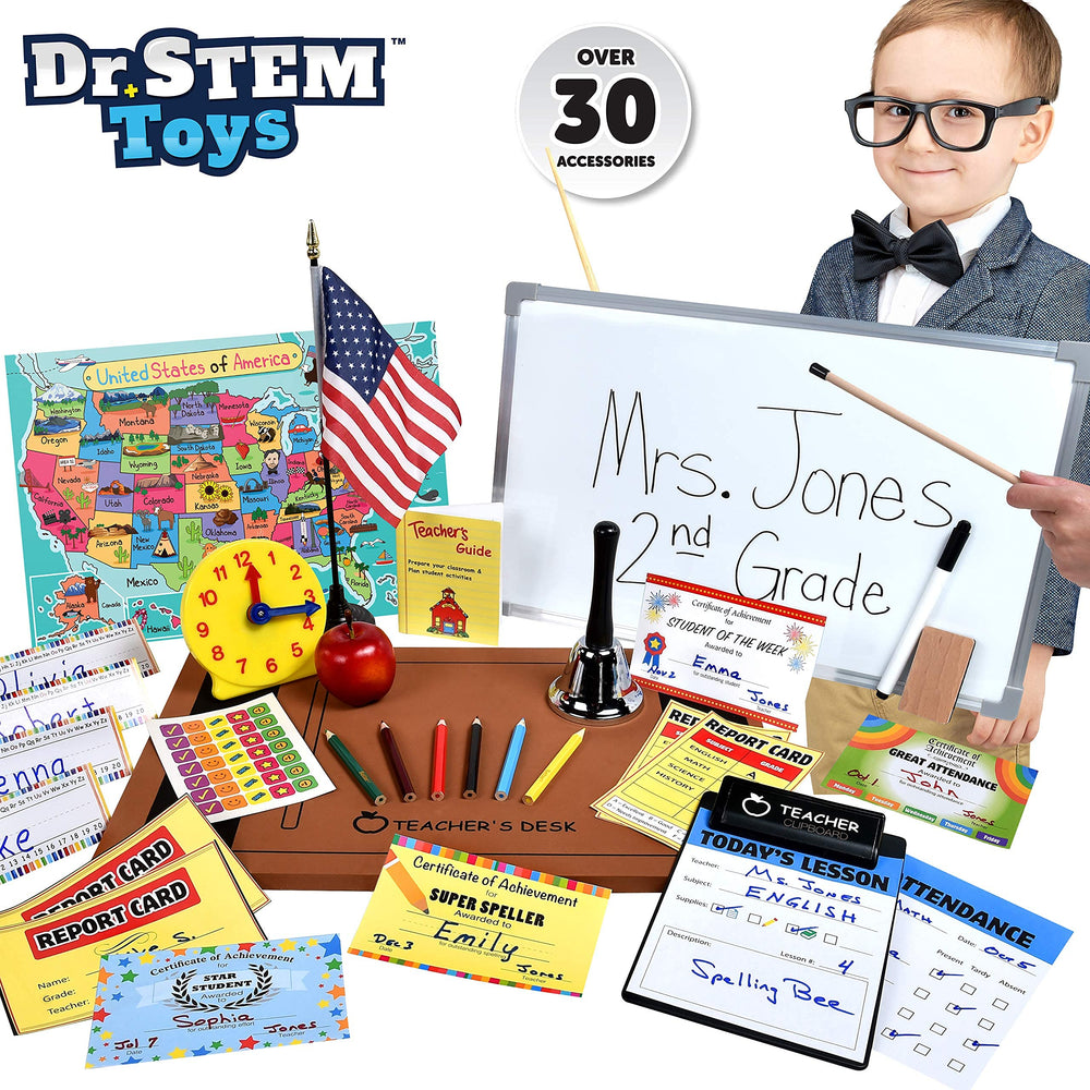 Dr. STEM Toys teacher set attendance list for organized roll calls during play.