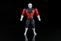 Dragon Ball Super Dragon Stars Jiren 6.5-inch action figure closeup emphasizes rugged sculpting and paintwork.
