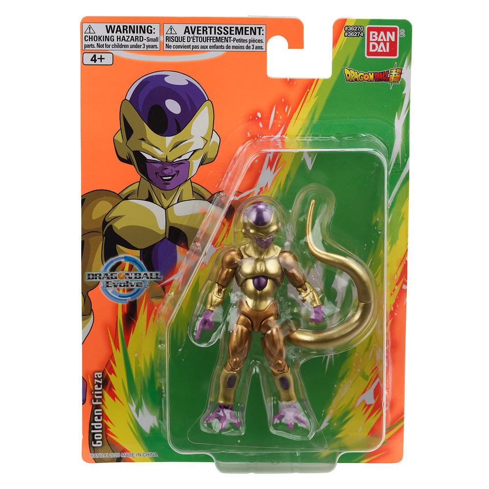 Golden Frieza figure with 16+ articulation for versatile poses in any scene.