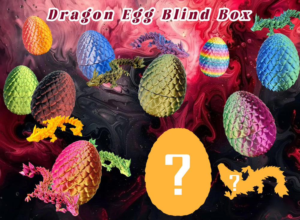 Articulated dragon inside the egg adds tactile, interactive play.