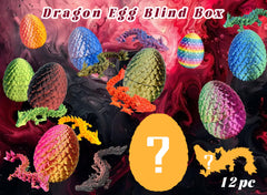 Dragon Eggs Mystery Pack with mini dragons figures for desk decor and imaginative play.