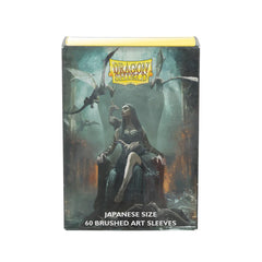 Dragon Shield Japanese size card fit sleeves hold cards up to 59 by 86 mm.