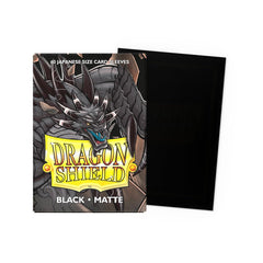 Dragon Shield Japanese Size Matte Sleeves back view, opaque back protects while maintaining smooth handling.