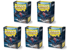 Dragon Shield matte black sleeves box front, durable storage for 100 sleeves.