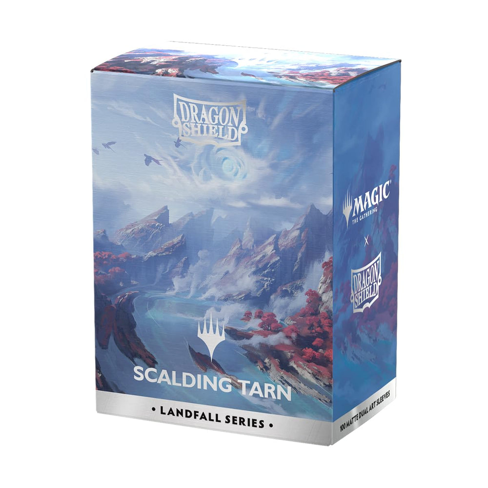 Dragon Shield Matte Dual Art Sleeves with Scalding Tarn box-front design for durable protection.