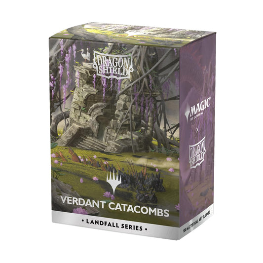 Dragon Shield matte dual art sleeves with Verdant Catacomb art for premium protection.