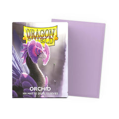 Dragon Shield Orchid back texture shows matte finish for smooth shuffling and handling