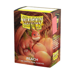 Dragon Shield Matte Dual Peach Front view for smooth handling during play
