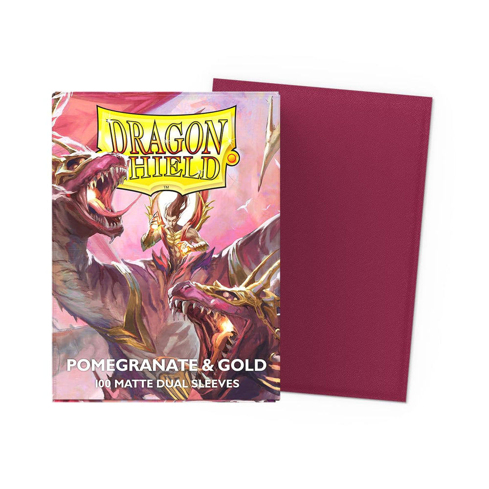 Dragon Shield matte dual sleeves showing textured matte back for controlled shuffling